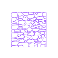 Buildings Stone Masonry Random Uncoursed Rubble Outline Drawing Svg Vector, Free Vectors File